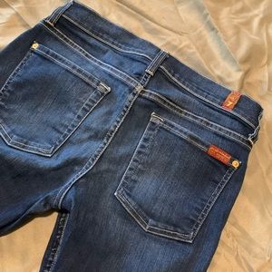 7 for all mankind jeans- dark skinny